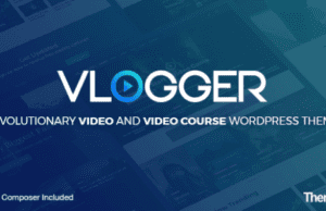 Vlogger Professional Video & Tutorials WordPress Theme