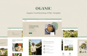 Oganic-Organic Food Bootstrap HTML Template