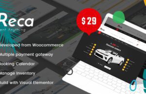 Ireca - Car Rental Boat Bike Vehicle Calendar WordPress Theme