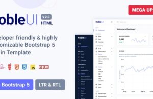 NobleUI HTML Bootstrap 5 Admin Dashboard Template