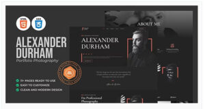 Alexander Durham Portfolio Photography HTML Template alexander-durham-portfolio-photography-html-template