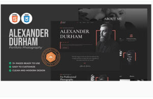 Alexander Durham Portfolio Photography HTML Template alexander-durham-portfolio-photography-html-template