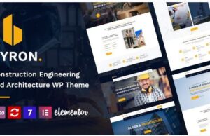 Byron Construction and Engineering WordPress Theme Byron Construction and Engineering WordPress Theme