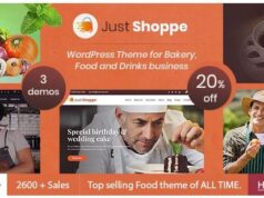 Justshoppe v13 Elementor Cake Bakery WordPress Theme Justshoppe Elementor Cake Bakery WordPress Theme