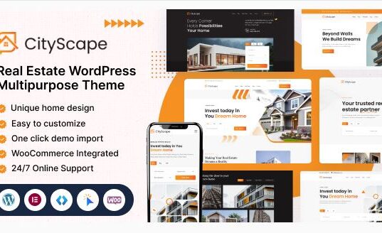 Cityscape Real Estate html Template Multipurpose CityScape Real Estate WordPress Theme