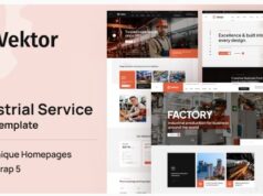 Vector Industrial Service HTML Template Vector Industrial Service HTML Template