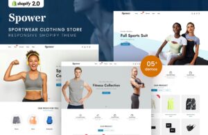 Spower Sportwear Clothing Responsive Shopify Theme Spower Sportwear Clothing Responsive Shopify Theme