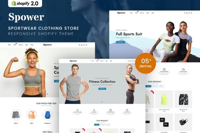 Spower Sportwear Clothing Responsive Shopify Theme