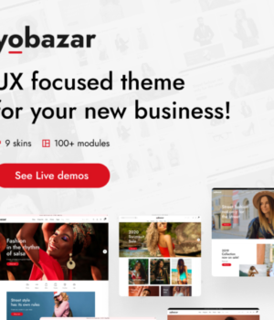 Yobazar v1.6.6 Elementor Fashion WooCommerce Theme Yobazar Elementor Fashion WooCommerce Theme