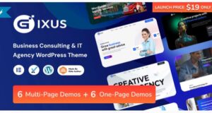 Gixus Business Consulting & IT Agency WordPress gixus-multipurpose-business-wordpress-theme