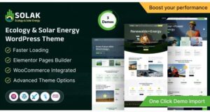 Solak Ecology & Solar Energy WordPress Theme Solak Ecology & Solar Energy WordPress Theme