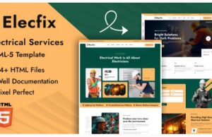 Elecfix Electrical Services HTML Template elecfix-electrical-services-html-template