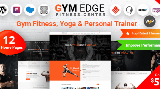 Gym Edge v4.3.7 Gym Fitness WordPress Theme Gym Edge Gym Fitness WordPress Theme