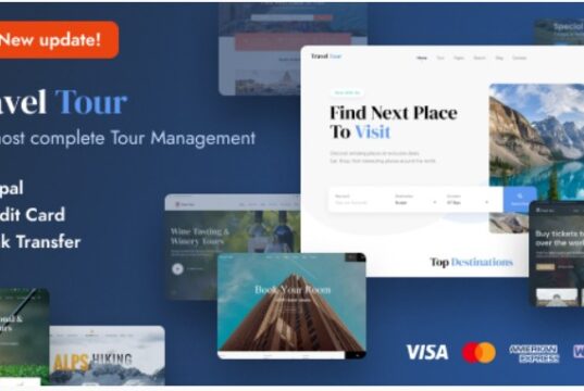 Travel Tour v5.3.7 Tour Booking, Travel Booking Theme Travel Tour Travel Booking WordPress