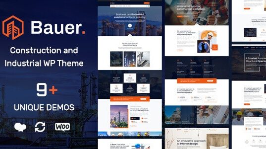 Bauer v1.33 Construction and Industrial WordPress Theme Bauer v1.33 Construction and Industrial WordPress Theme