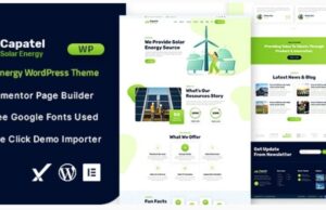 Capatel Solar Energy WordPress Theme Capatel Solar Energy WordPress Theme