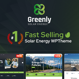 Greenly Ecology & Solar Energy WordPress Theme Greenly Ecology & Solar Energy WordPress Theme