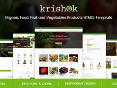 Krishok - Organic Food, Fruit and Vegetables Products HTML5 Template