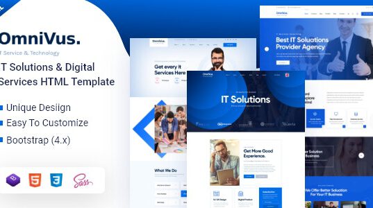 Omnivus-IT Solutions and Digital Services HTML5 Template