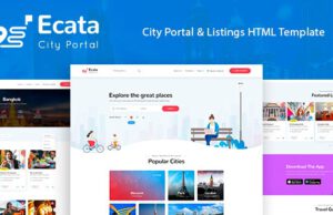 Ecata-City Guide HTML5 Template