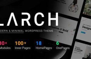 Larch Responsive Minimal Multipurpose WordPress Theme
