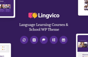 Lingvico Language Center & Training Courses WordPress Theme
