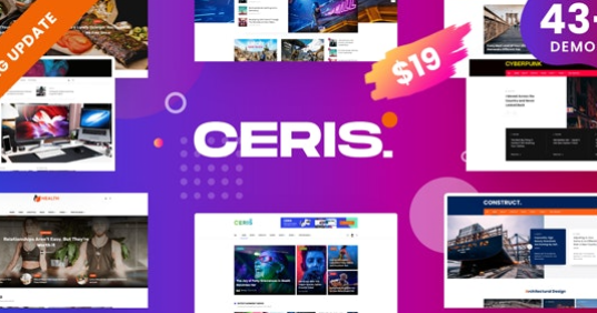 Ceris-Magazine & Blog WordPress Theme