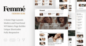 Femme An Online Magazine & Fashion Blog WordPress Theme