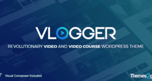 Vlogger Professional Video & Tutorials WordPress Theme