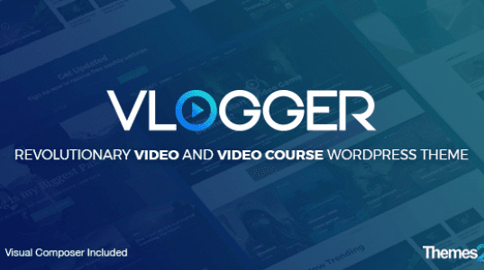 Vlogger Professional Video & Tutorials WordPress Theme