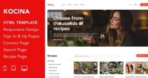 Kocina-Cooking Recipes HTML5 Responsive Template