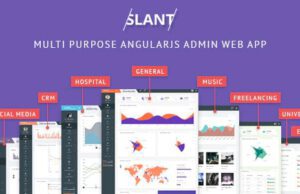 Slant Multi Purpose AngularJS Admin Web App with Bootstrap