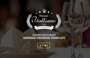 Italliano-Clean Premium Restaurant Template