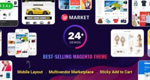 Market-Multistore Responsive Magento Theme with Mobile-Specific Layout