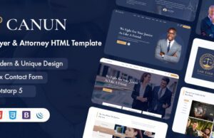 Canun–Lawyer and Attorney HTML5 Template