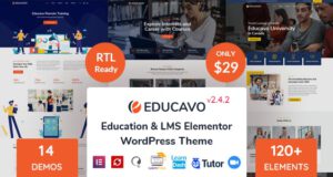 Educavo Online Courses & Education WordPress Theme