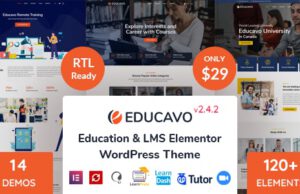 Educavo Online Courses & Education WordPress Theme