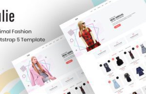 Julie–Minimal Fashion Bootstrap 5 Template