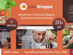 Justshoppe Elementor Cake Bakery & Food WordPress