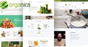 Organica Beauty Natural Cosmetics Food Farn and Eco WordPress Theme