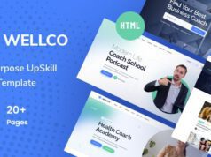 Wellco-Life Coach and Online Courses HTML Template