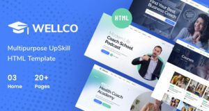Wellco-Life Coach and Online Courses HTML Template
