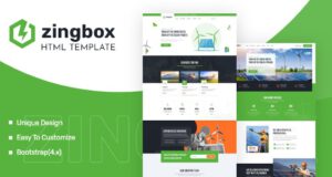 Zingbox Wind & Solar Energy HTML Template