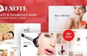 Exote-Beauty & Cosmetics Shop Responsive Shopify Theme