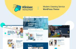 Klinixer Cleaning Services WordPress Theme