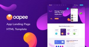 Oapee App Landing Page HTML Template