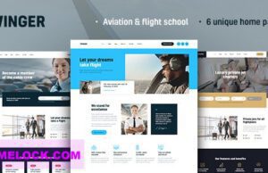 Winger Aviation and Flight School WordPress Theme
