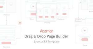 Acamar Tiled Layout and Clean Design Responsive Joomla Template
