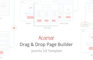 Acamar Tiled Layout and Clean Design Responsive Joomla Template