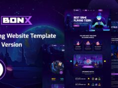 Bonx-Gaming Website Template HTML5 Version